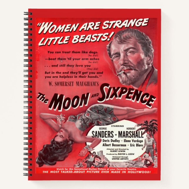 The Moon and Sixpence Notebook (Front)