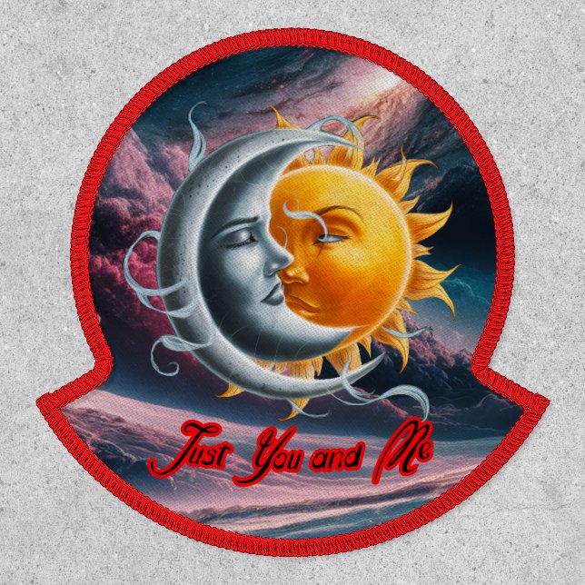 The Moon and the Sun in love on a  Patch (Front)