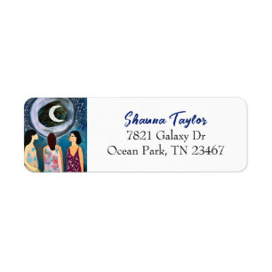 The Moon Blessing Women Artwork Label