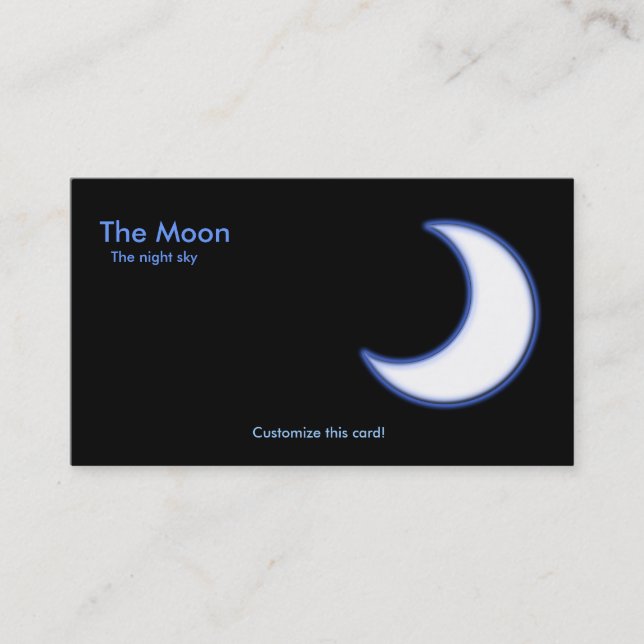 The Moon Business Card (Front)