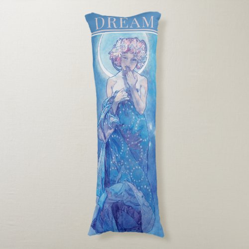 The Moon by Mucha Dream Blue Body Pillow