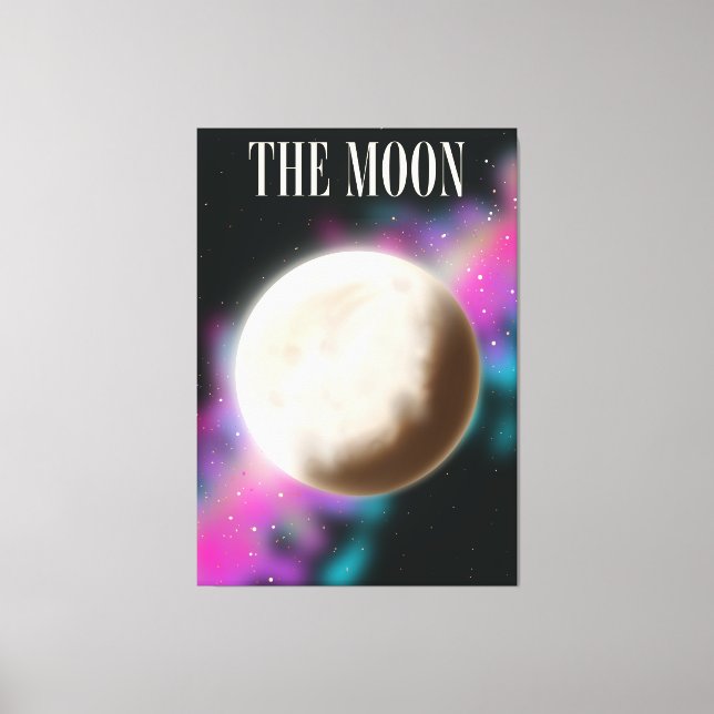 The Moon Canvas Print (Front)
