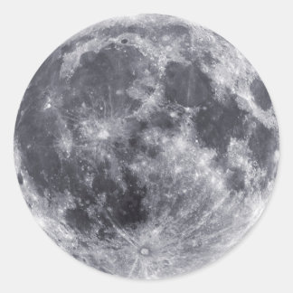 The Moon Classic Round Sticker