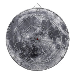 The Moon Dartboard With Darts