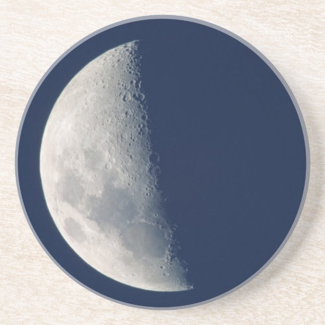The Moon From Howick, Kwazulu-Natal Sandstone Coaster (Front)