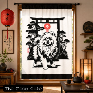 THE MOON GATE Chow Blackout Curtains