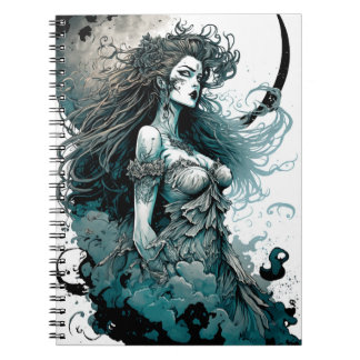 The Moon Goddess Spiral Notebook