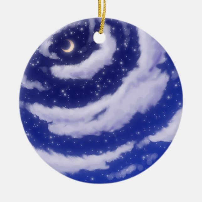 The Moon in the Sky Ornament (Front)