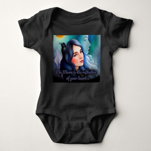 The Moon Is a Reflection of Your Heart Baby Bodysuit
