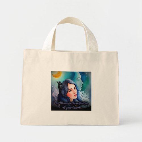 The Moon Is a Reflection of Your Heart Mini Tote Bag