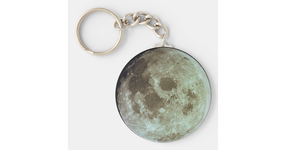 The Moon Keychain | Zazzle