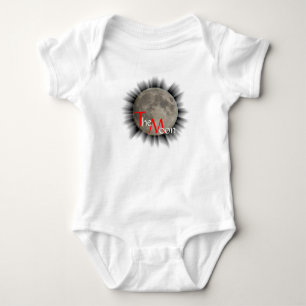 The moon, la luna, la lune, the moon t-shirt baby bodysuit
