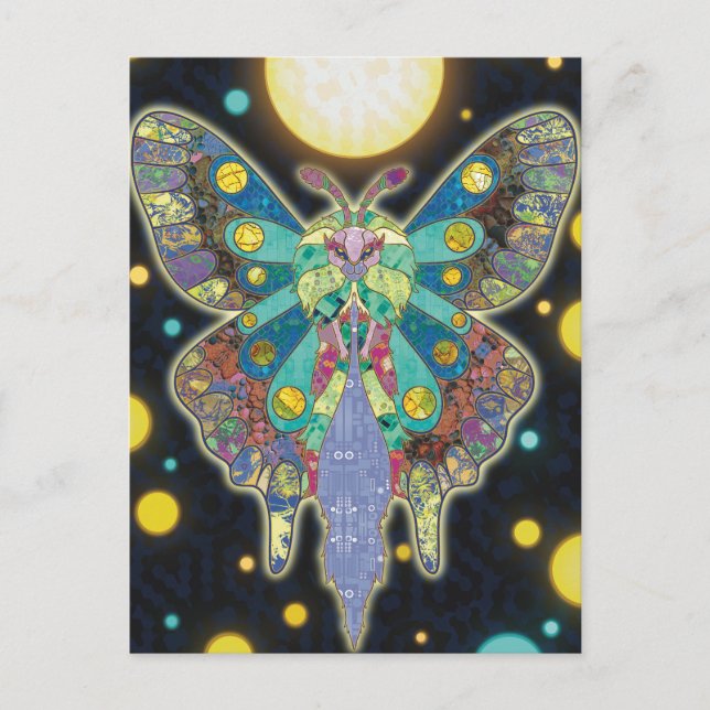 The Moon Moth Spirit Postcard (Front)