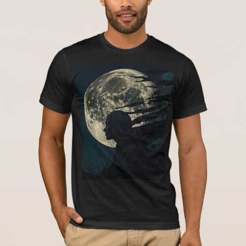 The moon my celestial companion in the night sky T_Shirt