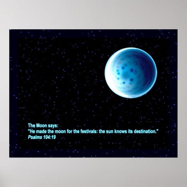 The Moon - Perek Shirah Poster (Front)