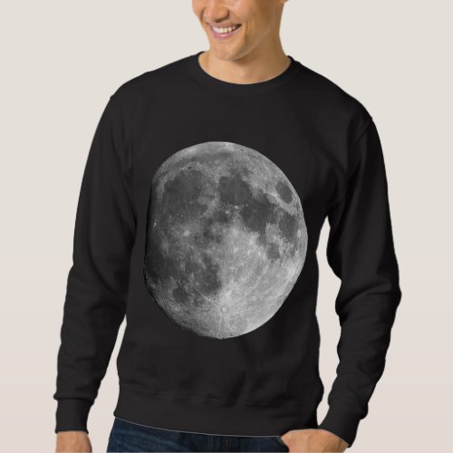The Moon Phases Astronomy Space Pattern Nerd Full  Sweatshirt