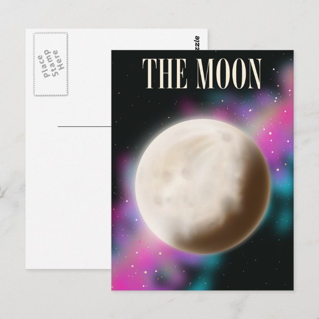 The Moon Postcard (Front/Back)