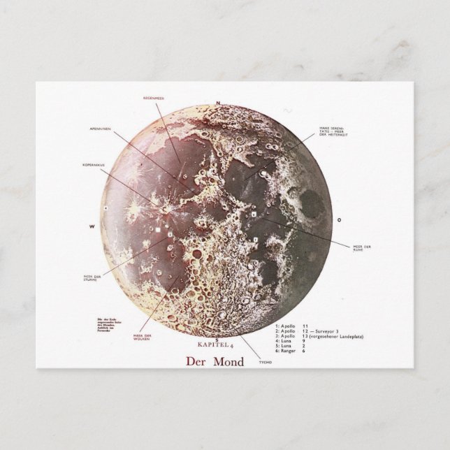 the moon postcard (Front)