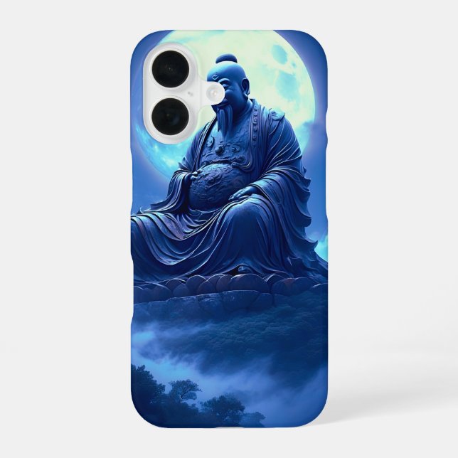 The Moon’s Blessing Over the Celestial Statue Iphone Case (Back)