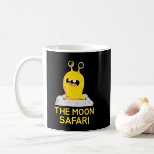 The Moon Safari Cute Alien Cartoon Space Coffee Mug