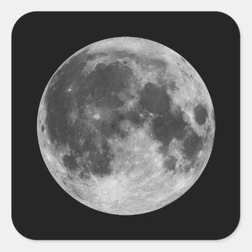 The Moon Square Sticker