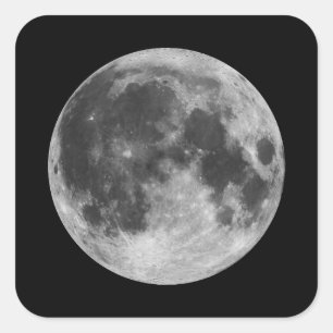 The Moon Square Sticker