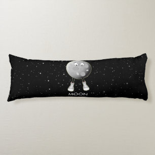 The Moon & Stars in Space Body Pillow