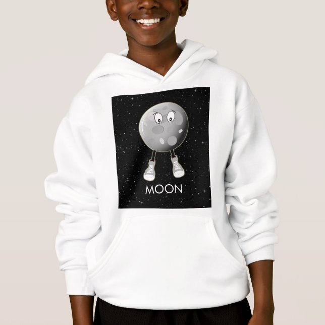 The Moon & Stars in Space Hoodie (Front)