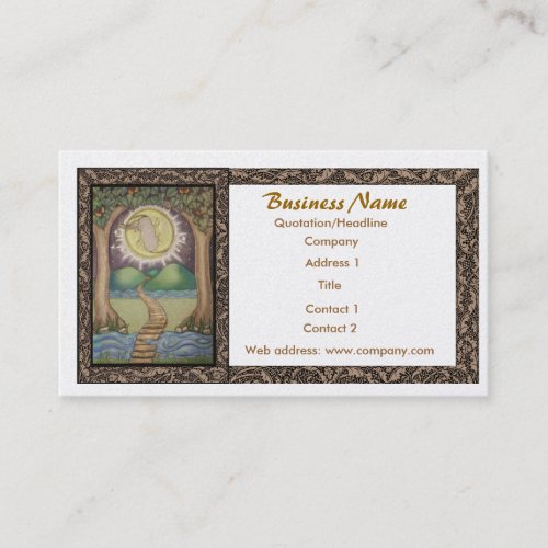 The Moon Tarot Business Card