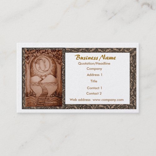 The Moon Tarot Business Card