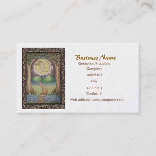 The Moon Tarot Business Card