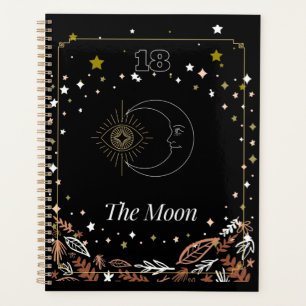 The Moon tarot card art, Celestial  Planner