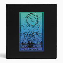 The Moon Tarot Card Gradient Binder