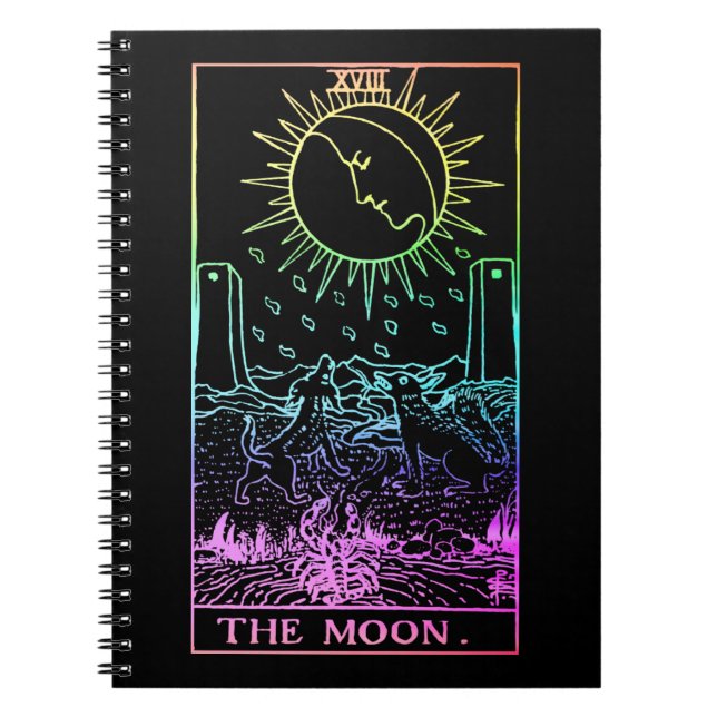 The Moon Tarot Card Notebook (Front)