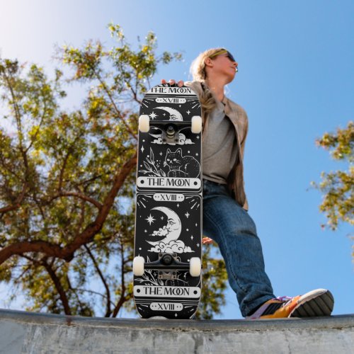 The Moon Tarot Card Skateboard