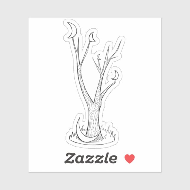 The Moon Tree Sticker (Sheet)
