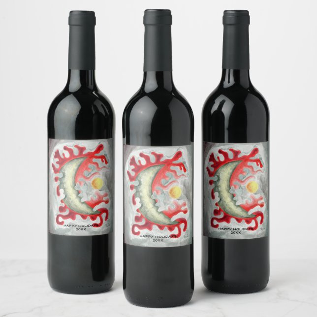 The Moon Wine Label (Bottles)