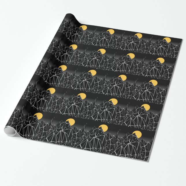 The Moon Wrapping Paper (Unrolled)