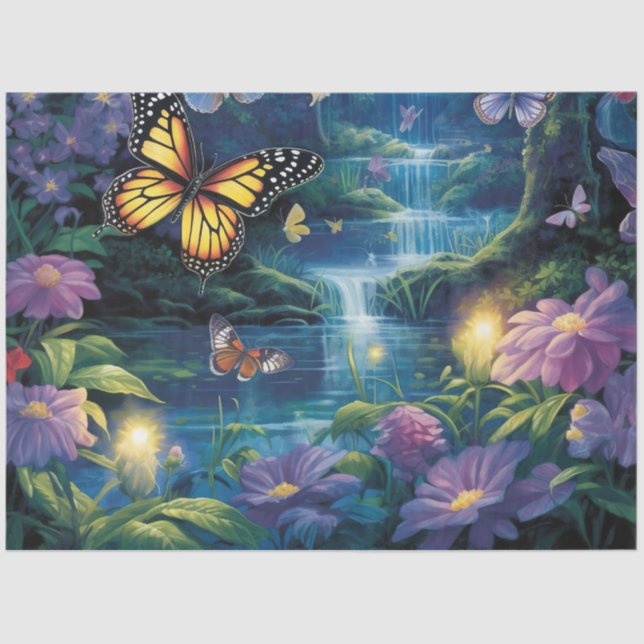 The Moonlight Butterfly Series Design 13 Tissue Paper (Front)