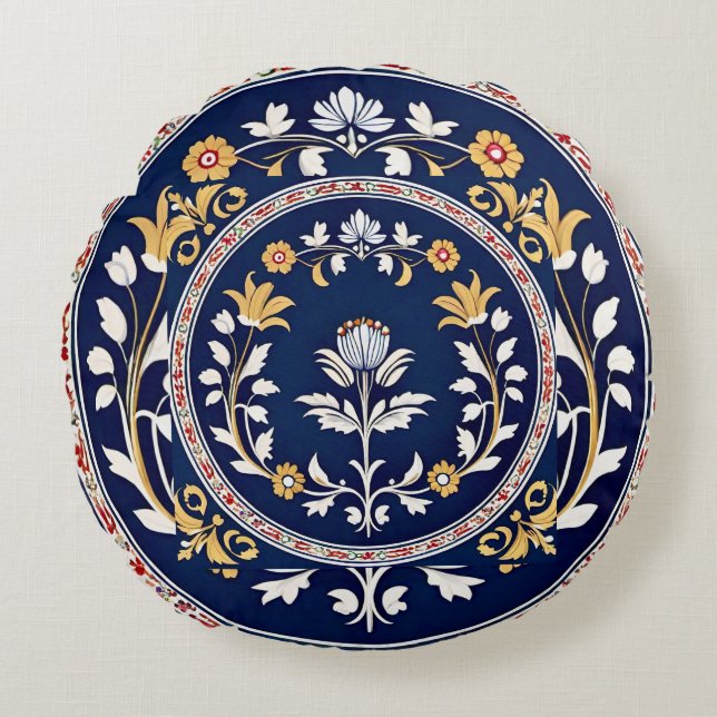 The Moorish Princess of Algarve Round Pillow (Front)