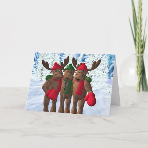 The Moose Brothers Christmas Carol Holiday Card