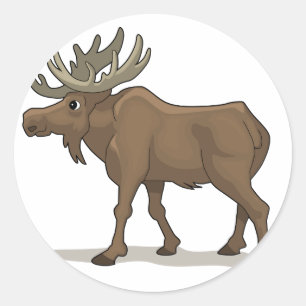 The Moose Classic Round Sticker