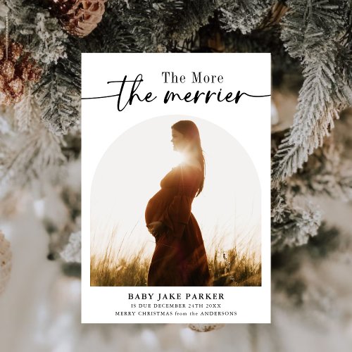 The More The Merrier Baby Photo Pregnancy Announcement