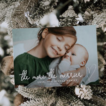 The More The Merrier Christmas Birth Announcement