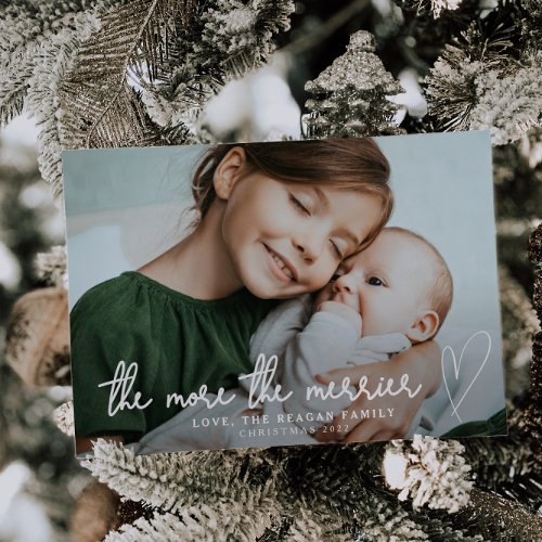 The More The Merrier Christmas Birth Announcement