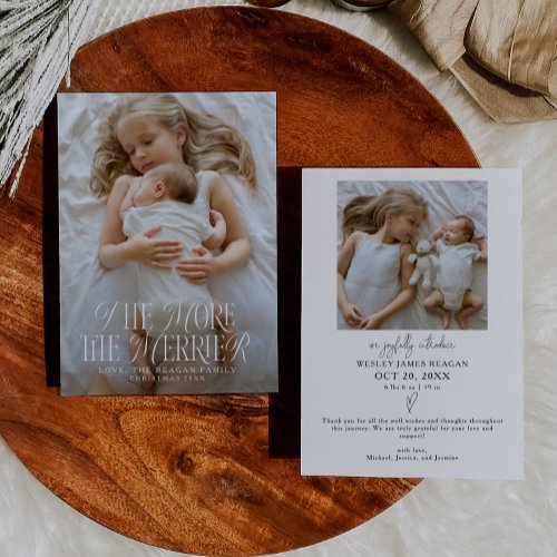 The More The Merrier Holiday Birth  Announcement