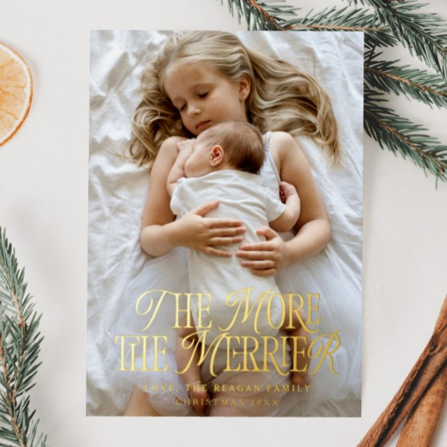 The More The Merrier Holiday Birth Announcement (Creator Uploaded)