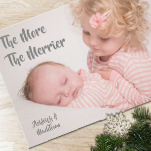 The More The Merrier New Baby Holiday Card