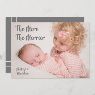 The More The Merrier New Baby Holiday Card