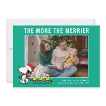 The More The Merrier | Peanuts Christmas New Baby Holiday Card
